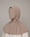Jersey instant hijab taupe